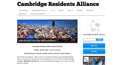 Desktop Screenshot of cambridgeresidentsalliance.org